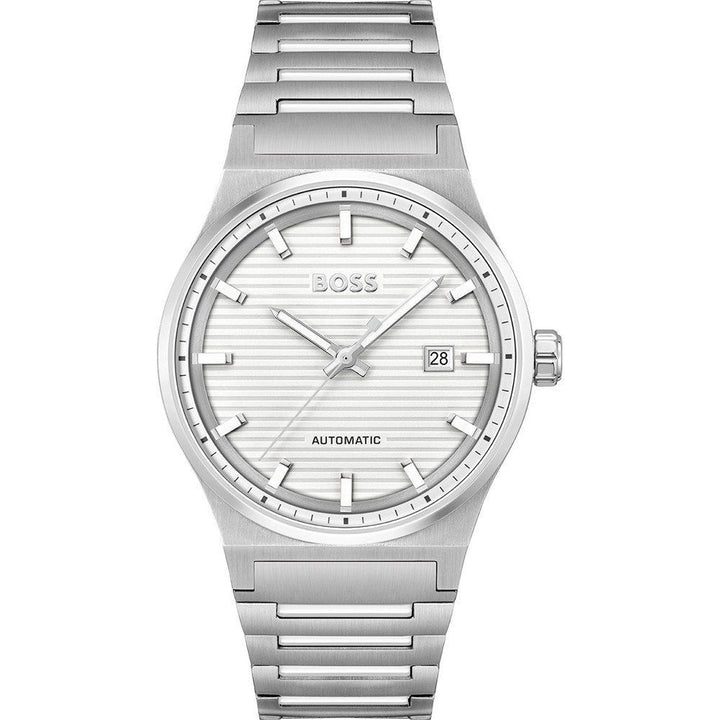 Hugo Boss Gray Stainless Steel Dress Watch