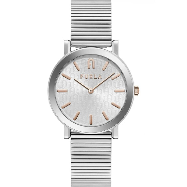 Furla Gray Stainless Steel Dress Watch