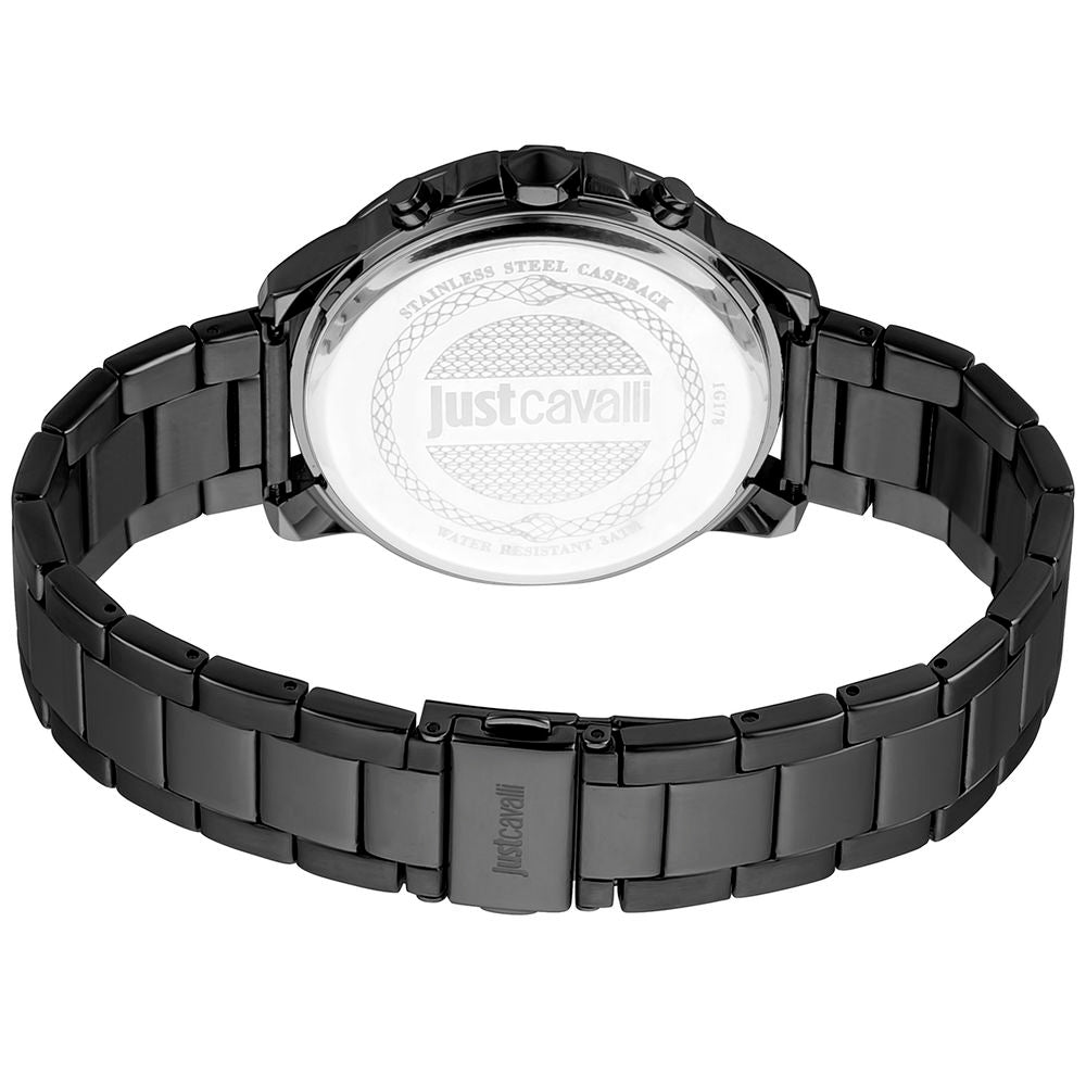 Just Cavalli Black Stainless Steel Sport Watch