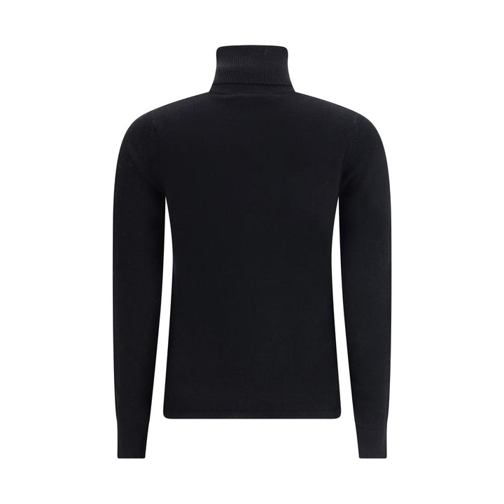 Max Mara Black Wool Turtleneck