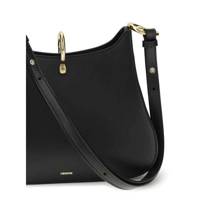 Rabanne Black Calf Leather Bos Taurus Shoulder Bag