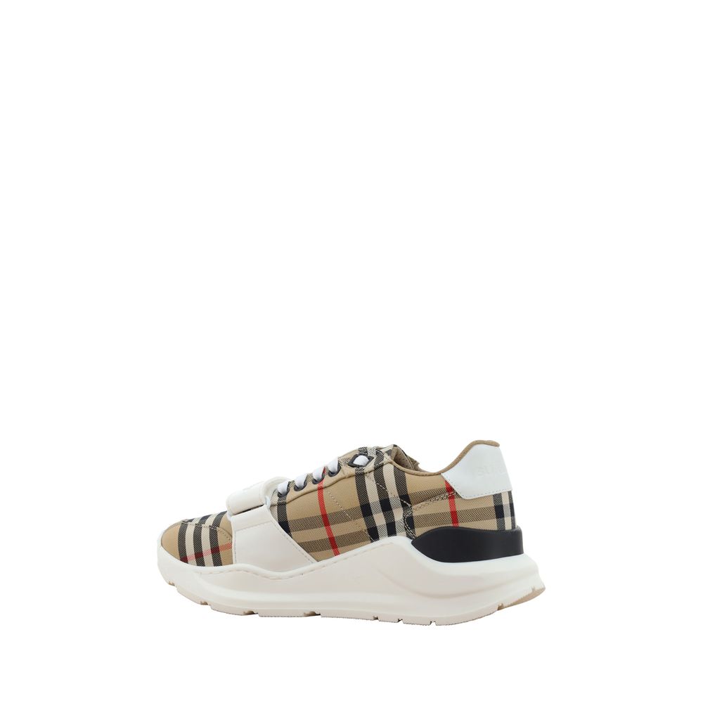 Burberry Beige Rubber Athletic Sneakers