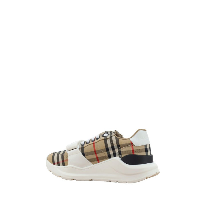 Burberry Beige Rubber Athletic Sneakers