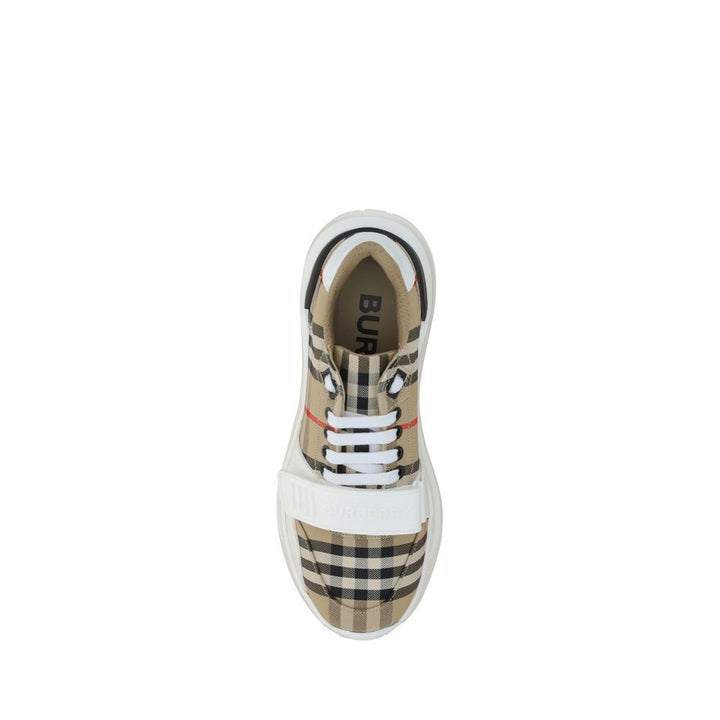 Burberry Beige Rubber Athletic Sneakers
