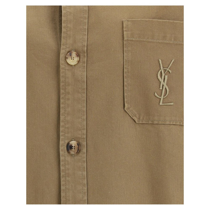 Saint Laurent Bicolor Cotton Denim Jacket