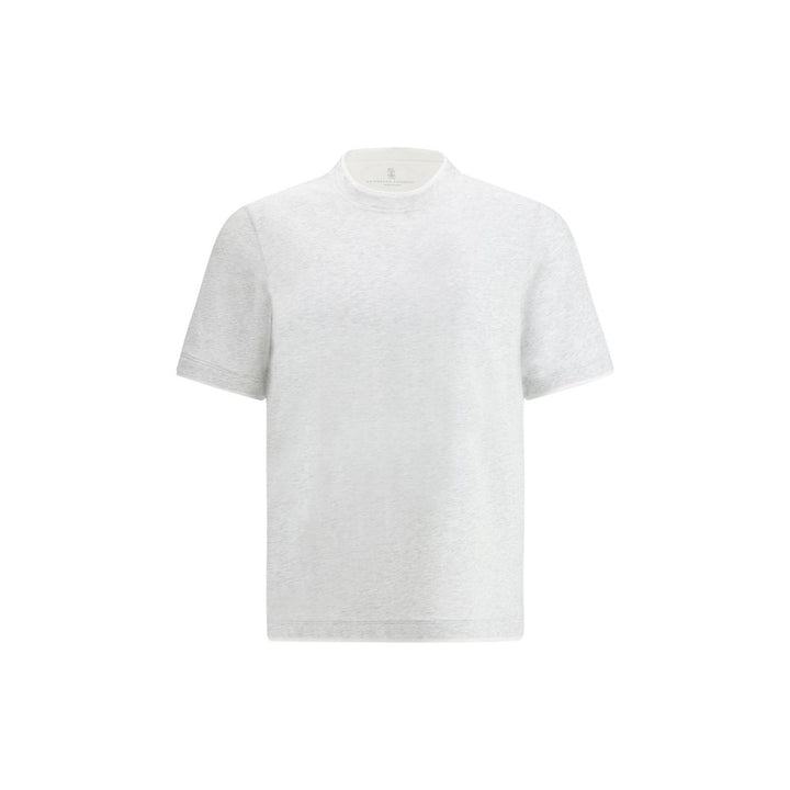 Brunello Cucinelli Gray Cotton T-Shirt