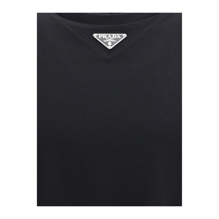 Prada Black Cotton T-Shirt