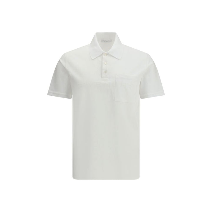 Givenchy White Cotton Polo Shirt