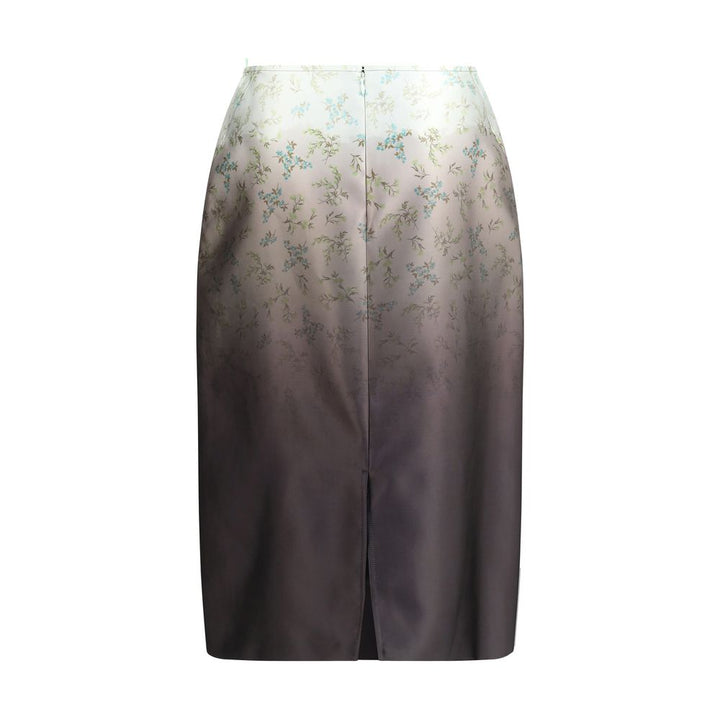 Jil Sander Multicolor Silk Long Skirt