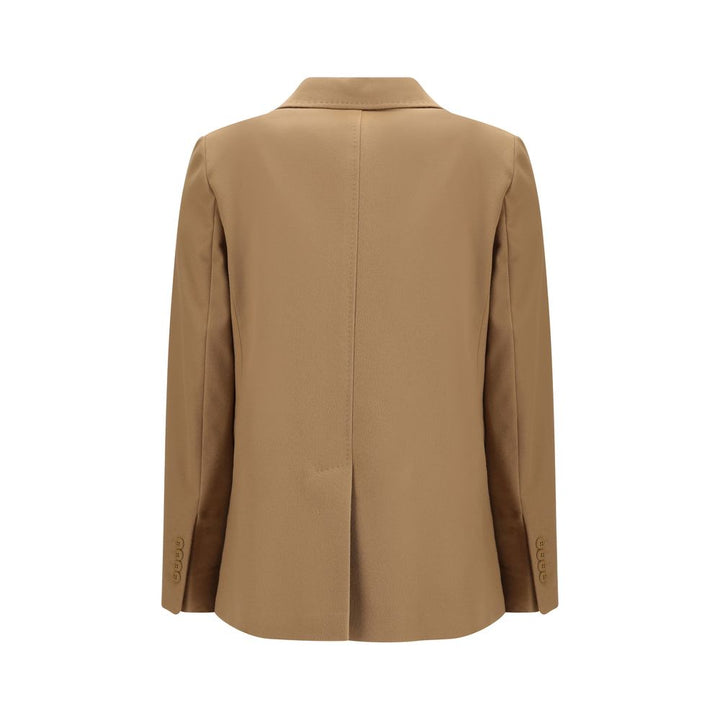 Max Mara Beige Fleece Wool Coat