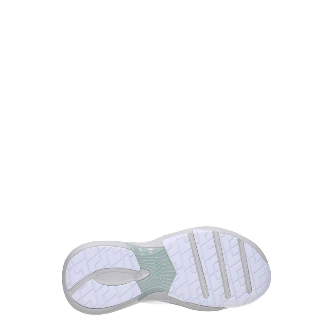 Lanvin White Leather Athletic Sneakers