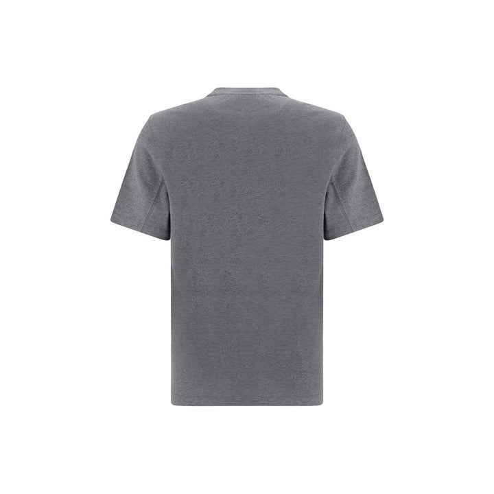 Brunello Cucinelli Gray Cotton T-Shirt