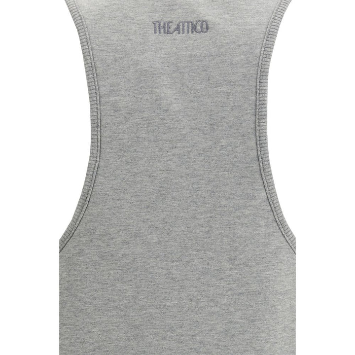 The Attico Gray Cotton Casual Dress