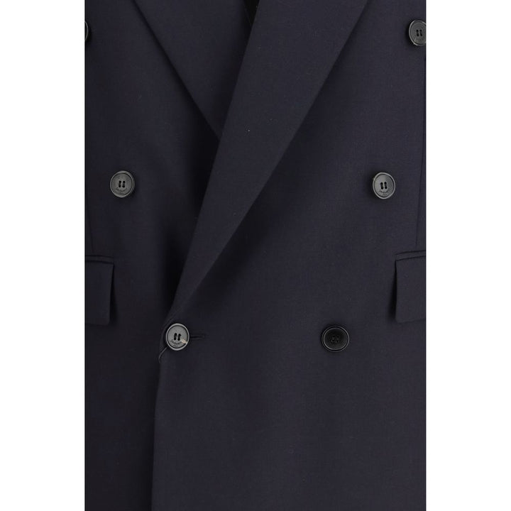 Saint Laurent Blue Wool Coat