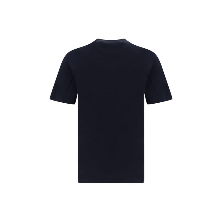 Brunello Cucinelli Blue Cotton T-Shirt