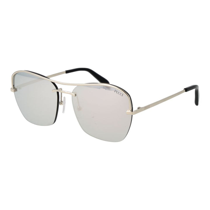 Emilio Pucci Silver Metal Sunglasses