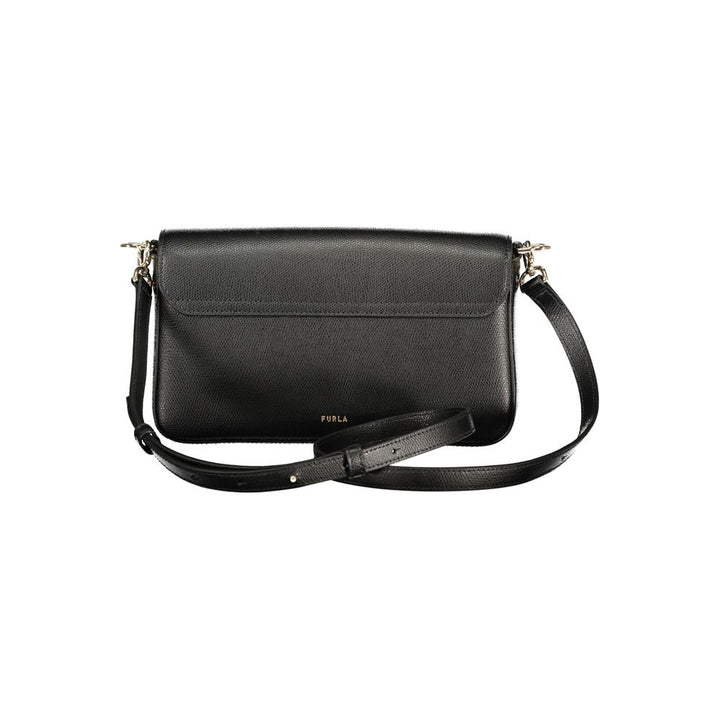 Furla Black Leather Women Handbag