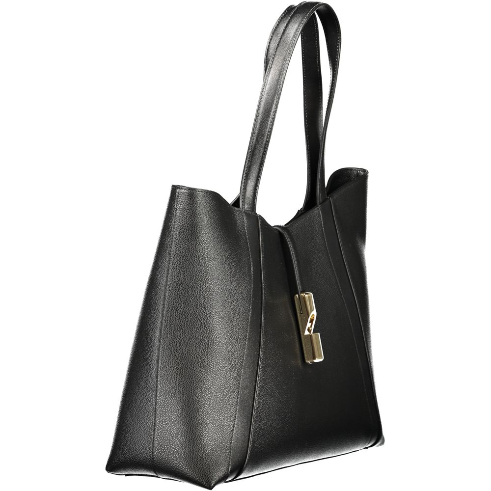 Furla Nero Leather Women Handbag
