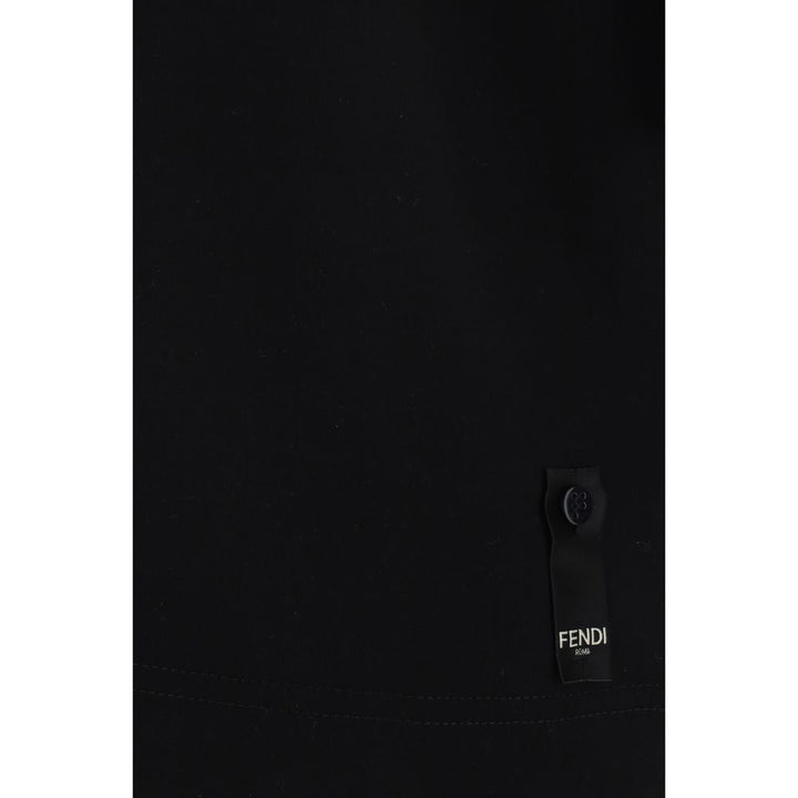 Fendi Black Cotton T-Shirt