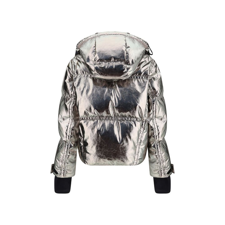 Moncler Grenoble Silver Polyester Coat