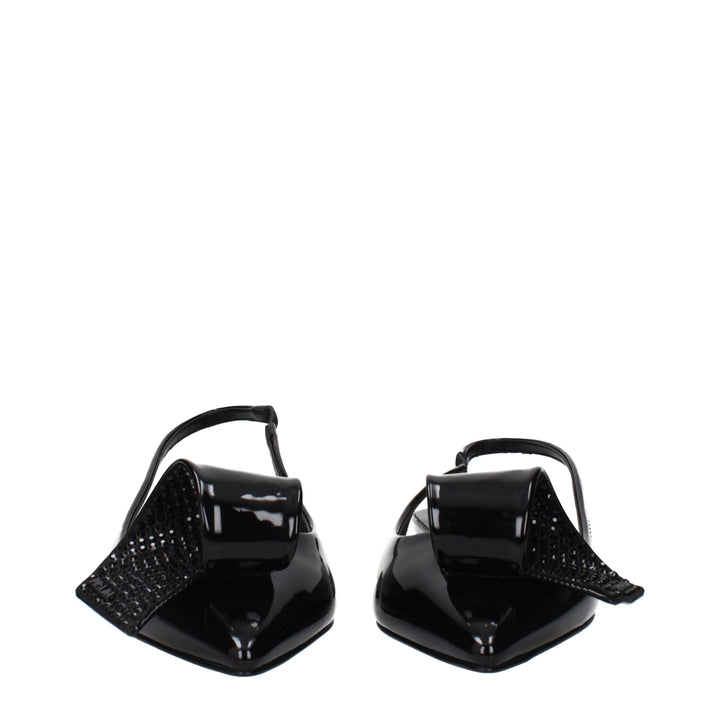 Prada Black Leather Sandals