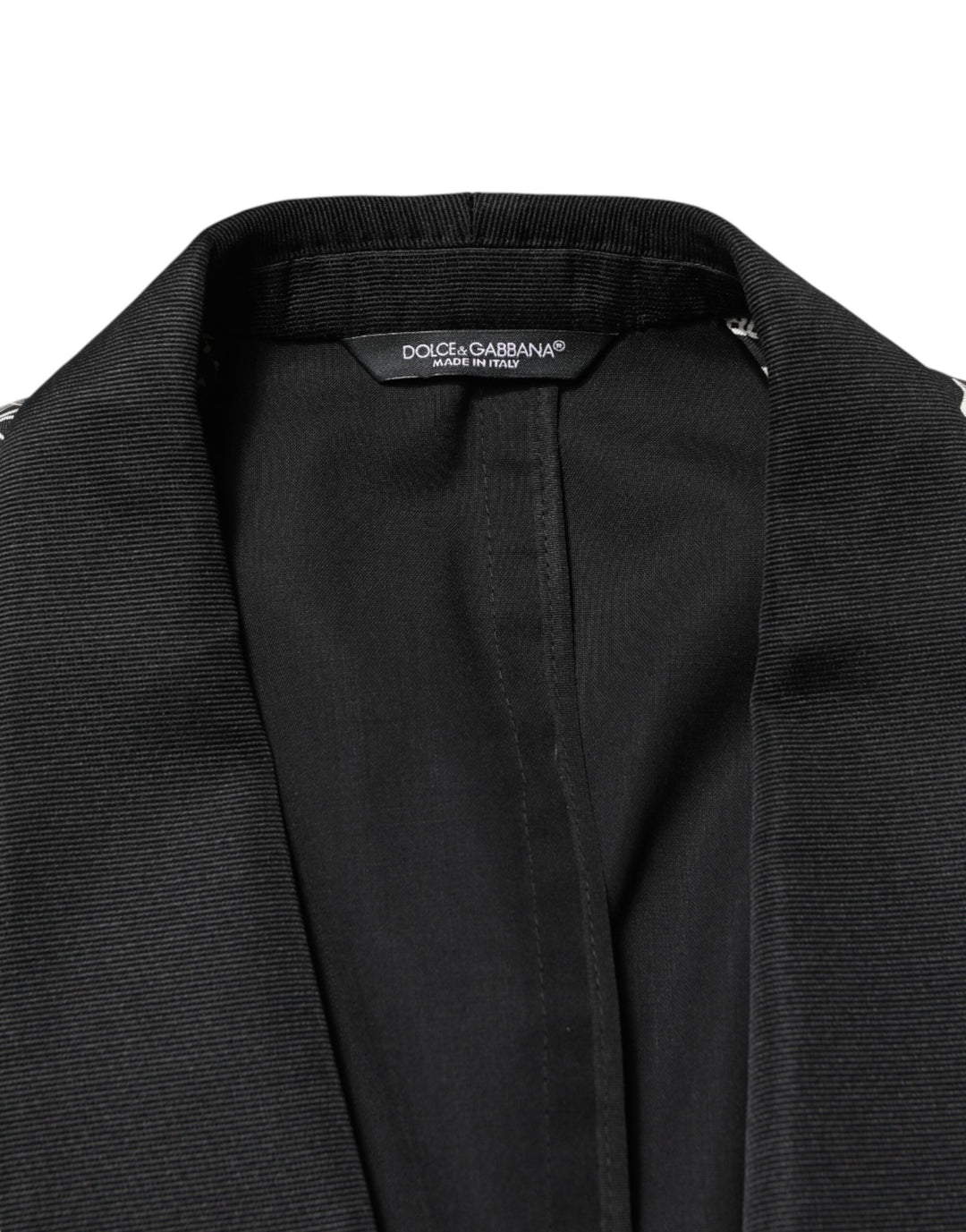 Dolce & Gabbana Black Jazz Club Silk Single Breasted Blazer