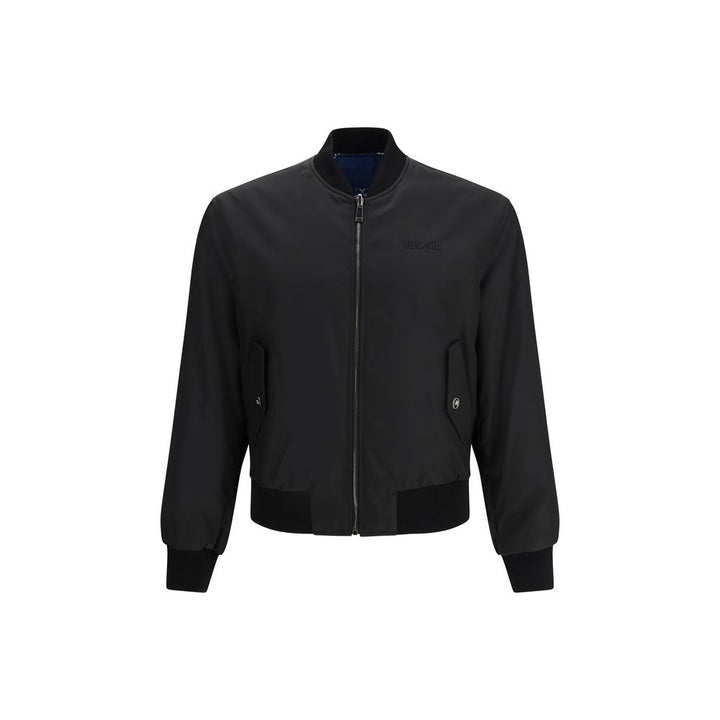 Versace Black Polyamide Bomber