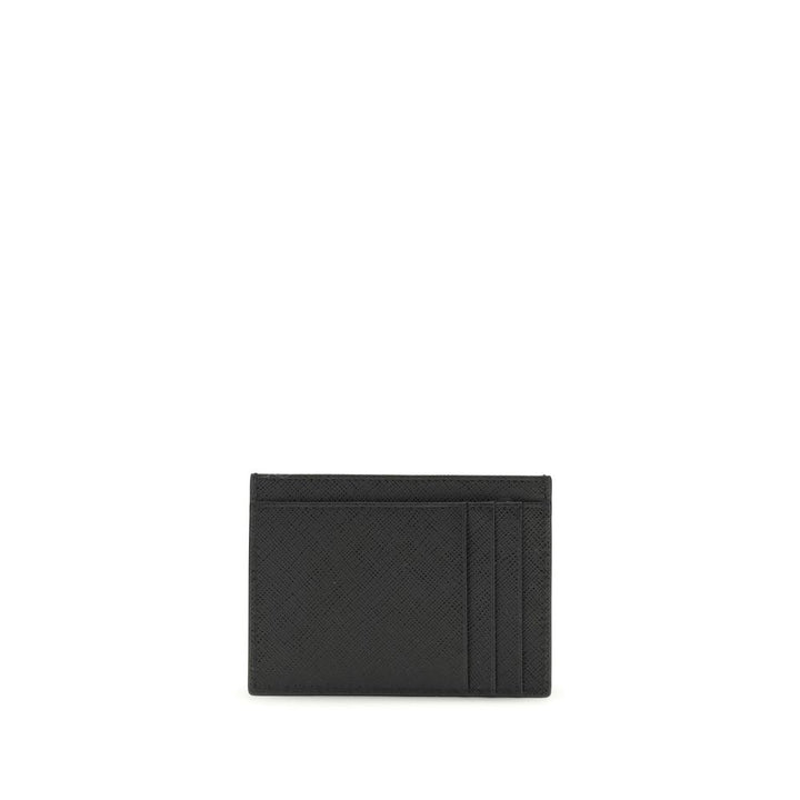Prada Black Calf Leather Bos Taurus Wallet