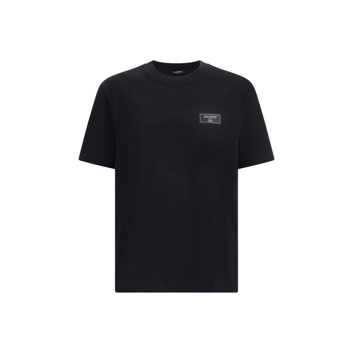 Balmain Black Cotton T-Shirt
