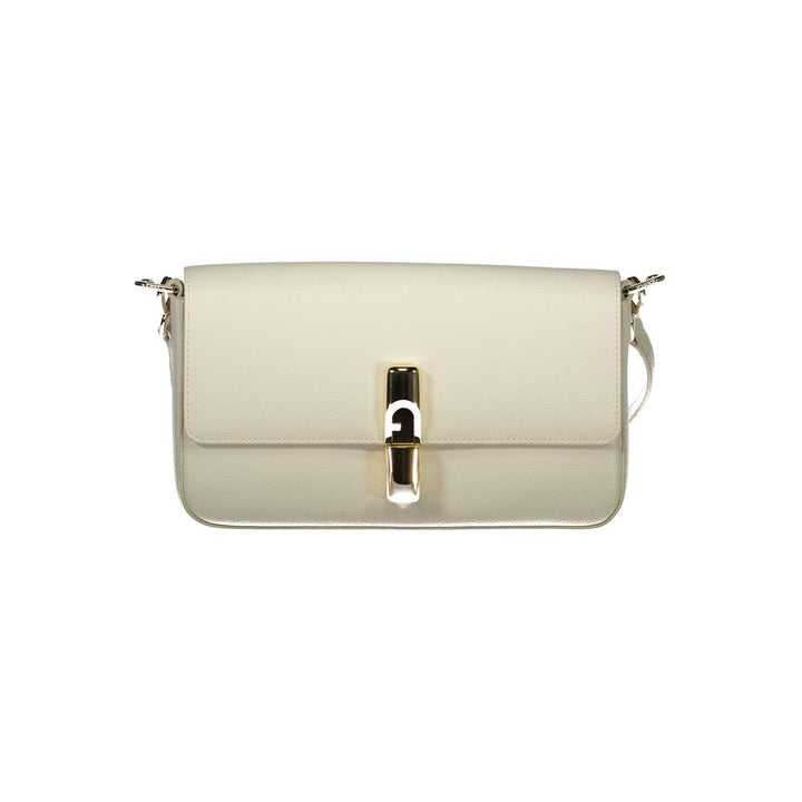 Furla Bianco Leather Women Handbag