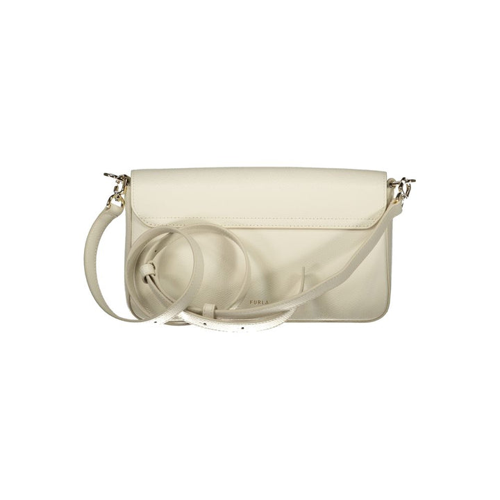 Furla Bianco Leather Women Handbag