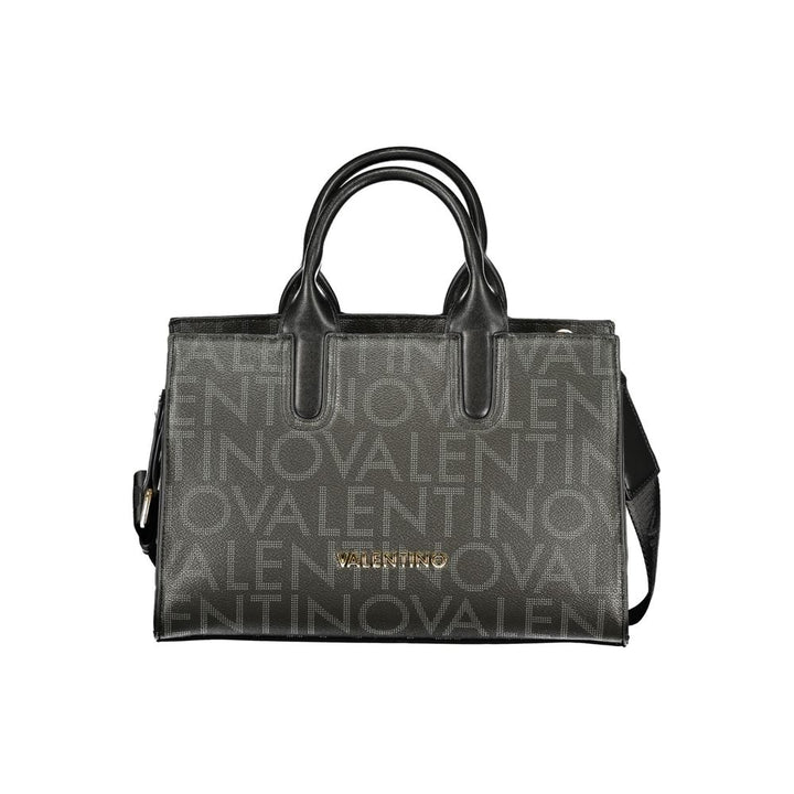 Mario Valentino Black Polyurethane Women Handbag