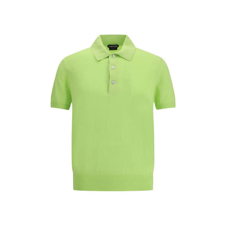Tom Ford Green Cotton Polo Shirt