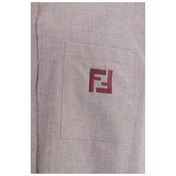 Fendi Bordeaux Cotton Shirt