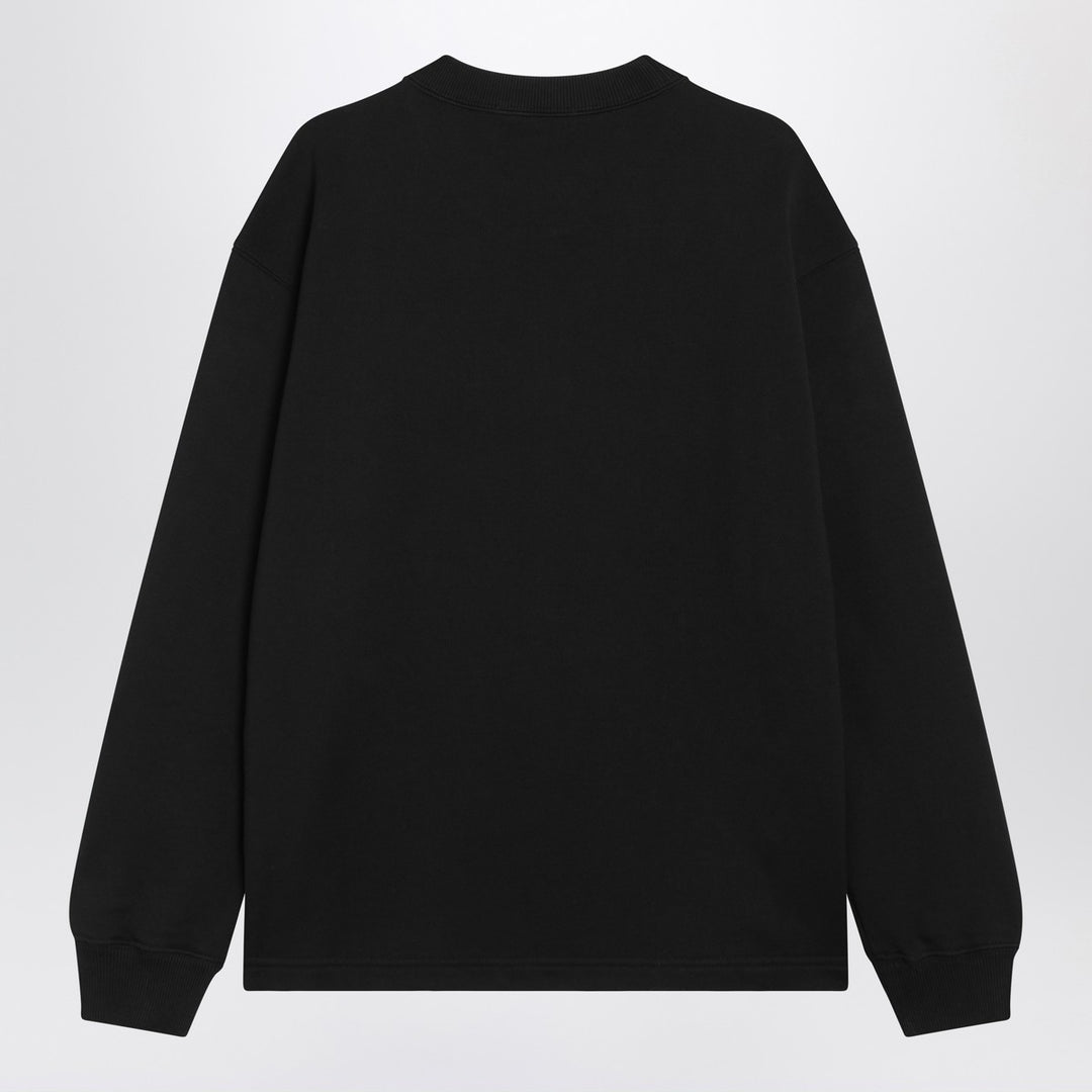 Dolce & Gabbana Dolce&Gabbana Black cotton sweatshirt with logo patch