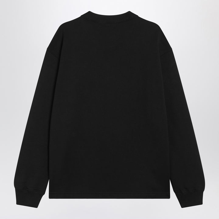 Dolce & Gabbana Dolce&Gabbana Black cotton sweatshirt with logo patch
