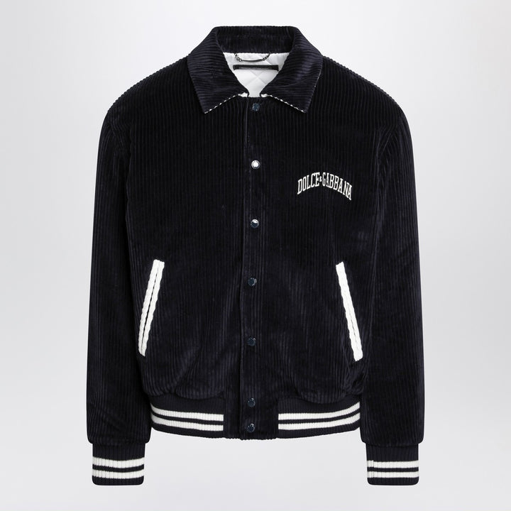 Dolce & Gabbana Dolce&Gabbana Navy corduroy Varsity bomber