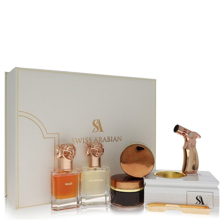 Bakhoor Dukhoon Al Haram Gift Set By Swiss Arabian 1.7 oz / 50 ml For Men