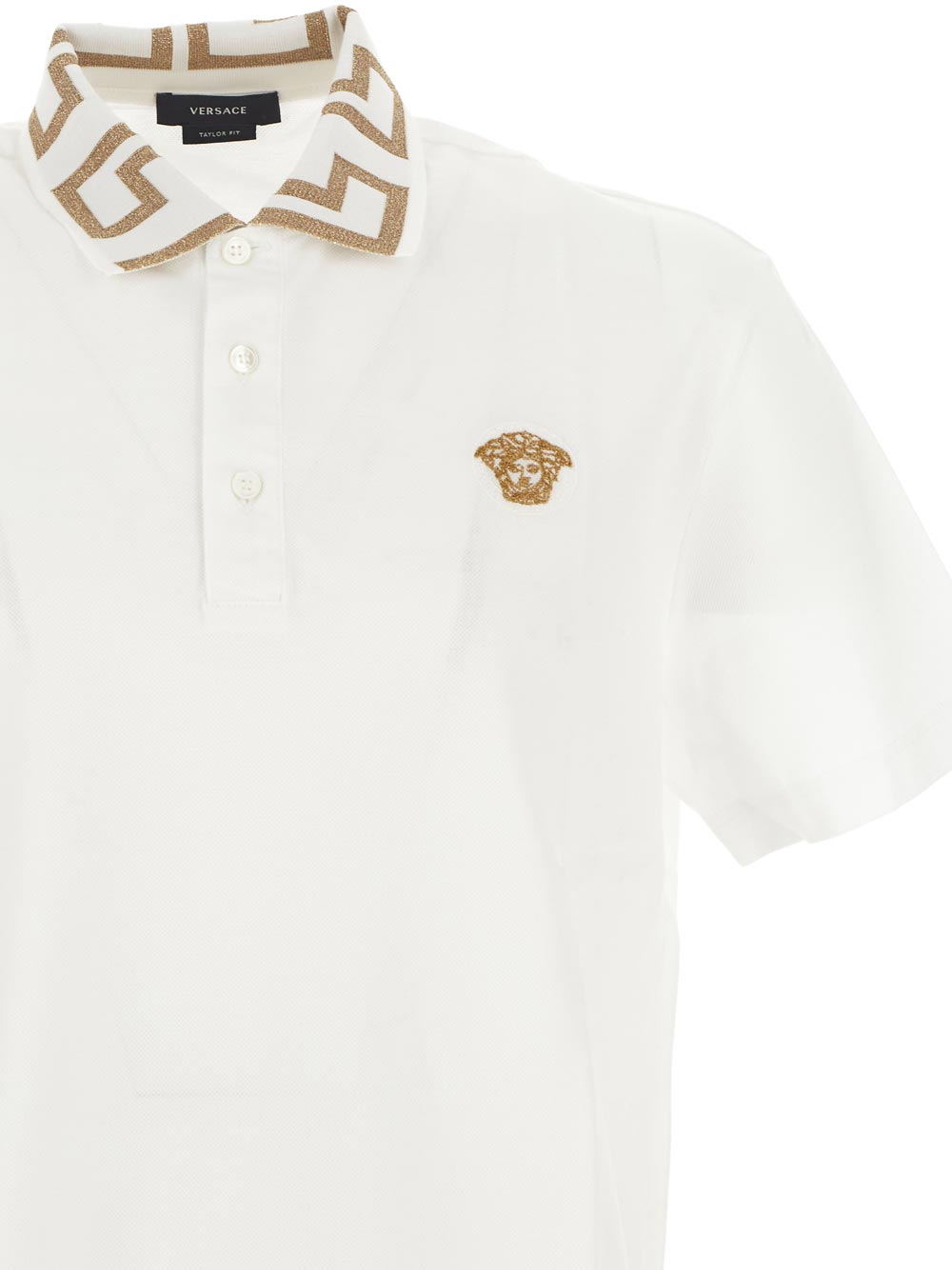 Versace Greca Short-Sleeved Polo Shirt