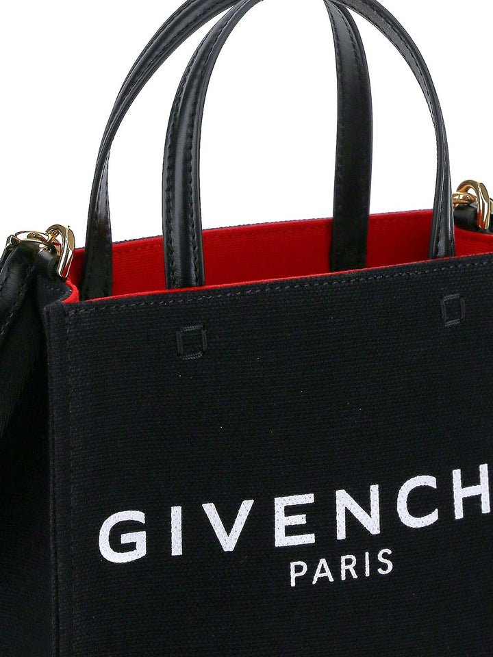 Givenchy Mini G-Tote Shopping Bag In Canvas