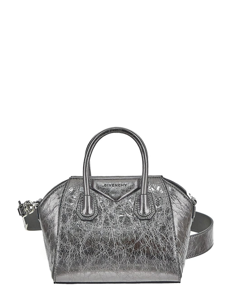 Givenchy Antigona Toy Bag In Satin With Strass