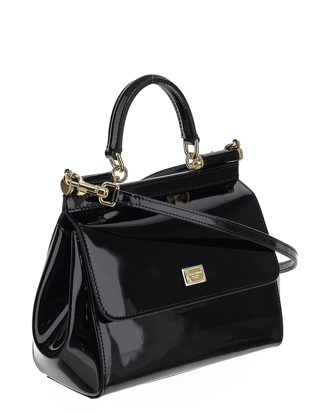 Dolce & Gabbana Small Dauphine Leather Sicily Bag