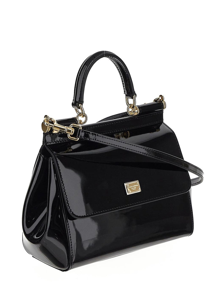 Dolce & Gabbana Small Dauphine Leather Sicily Bag