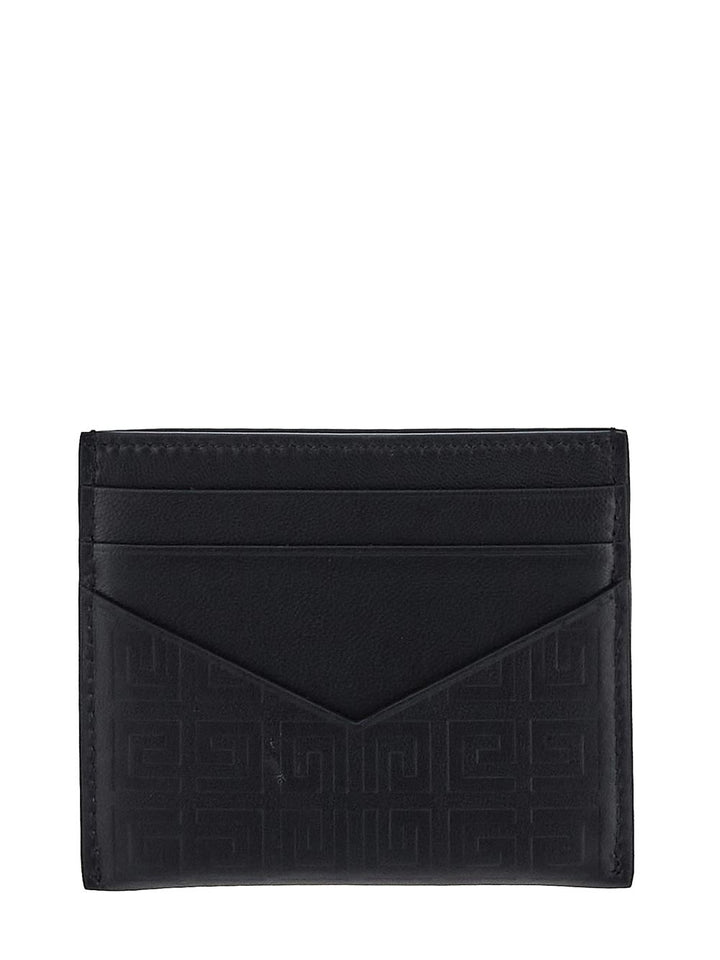 Givenchy G-Cut Card Holder In 4G Leather