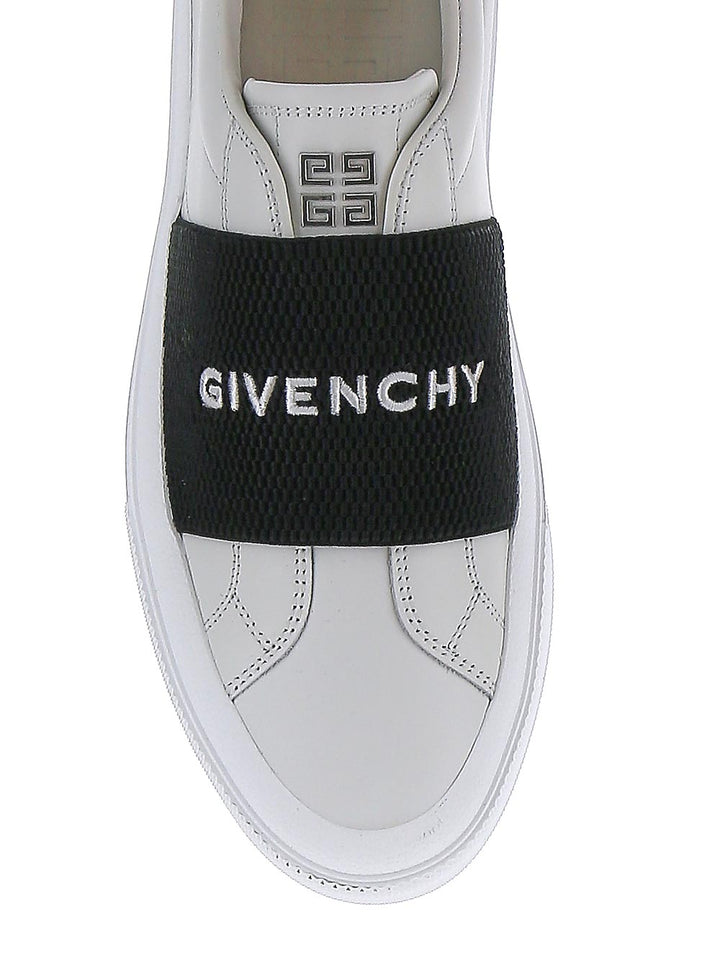 Givenchy City Sport Sneakers In Leather With Givenchy Strap