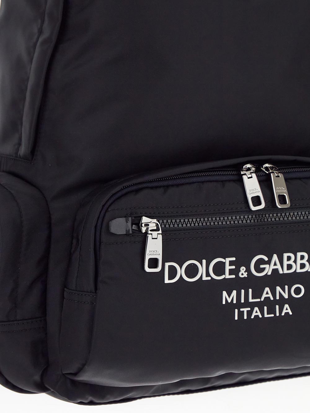 Dolce & Gabbana Nylon Backpack With Rubberized Logo
