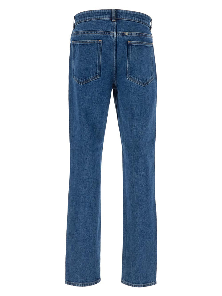 Givenchy Slim Fit Jeans In Marble Denim