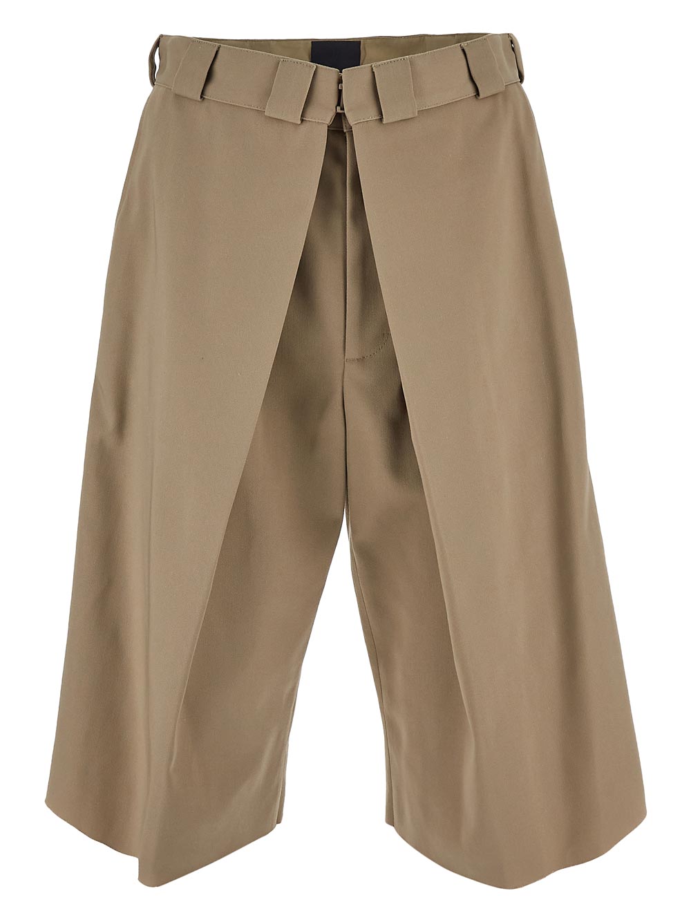 Givenchy Extra Wide Chino Bermuda Shorts In Canvas