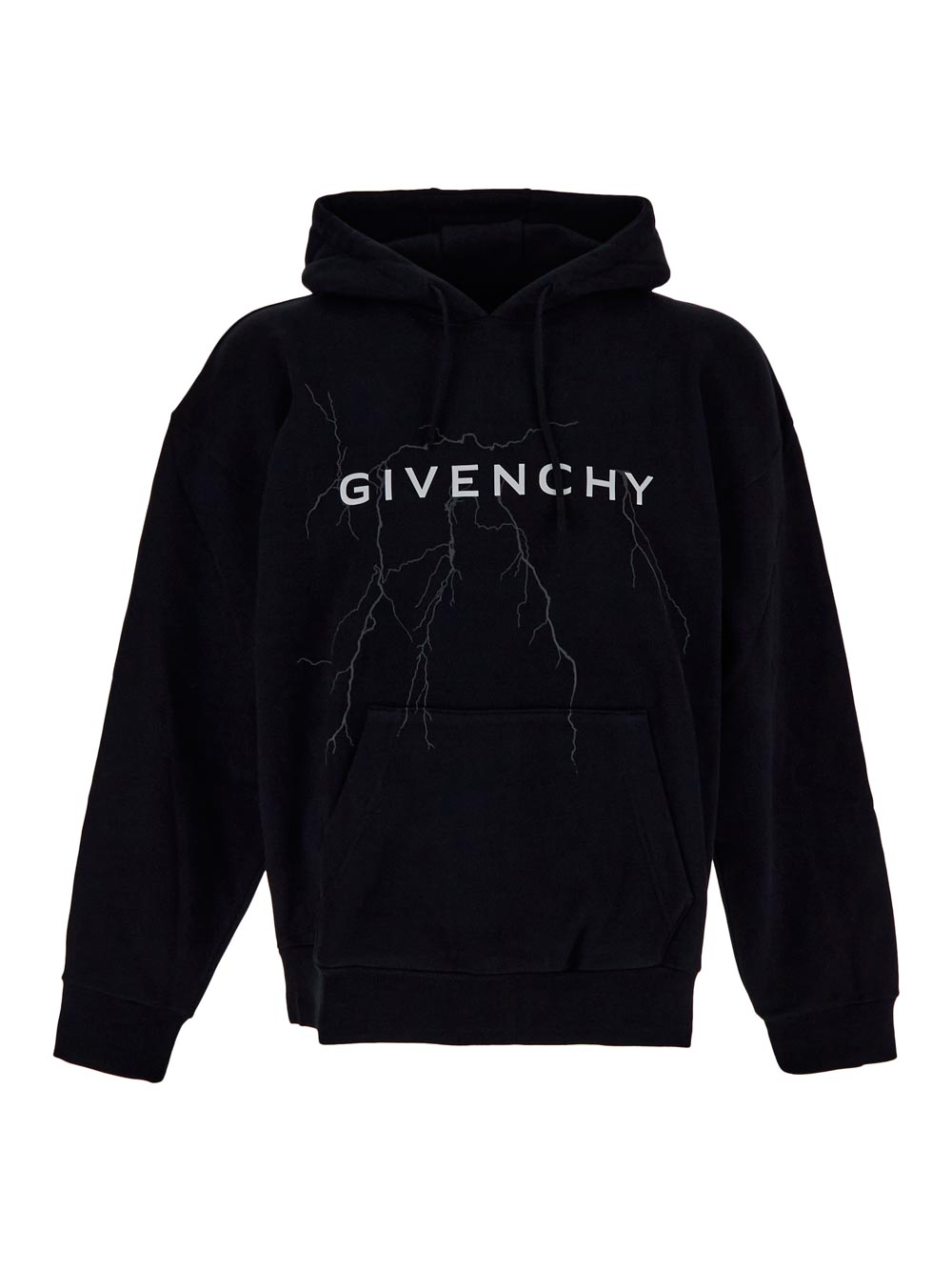 Givenchy Thunderbolt-Print Cotton Hoodie