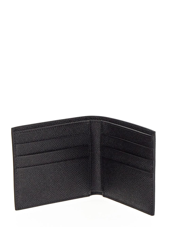 Dolce & Gabbana Logo-Tag Leather Bifold Wallet